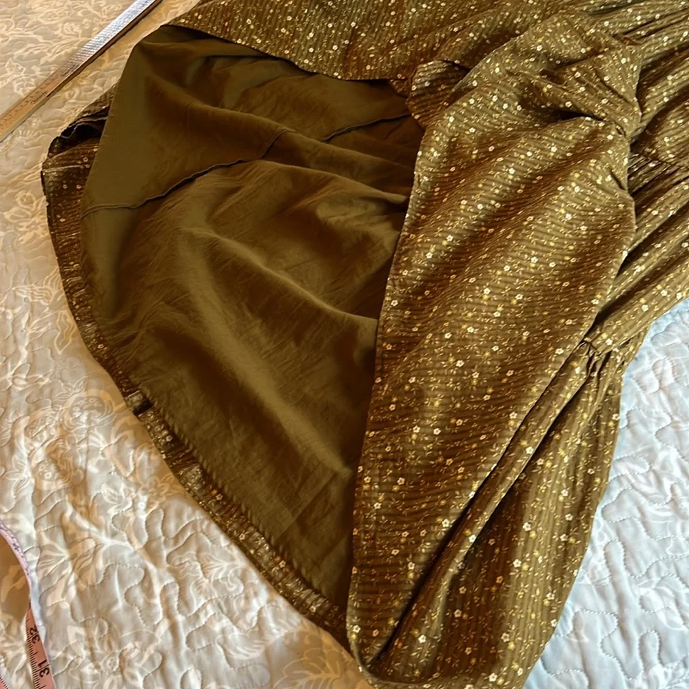 Madewell Ruffle-Sleeve Tiered Midi Dress in Daisy Stitch Size L - Belt included - Picture 9 of 14